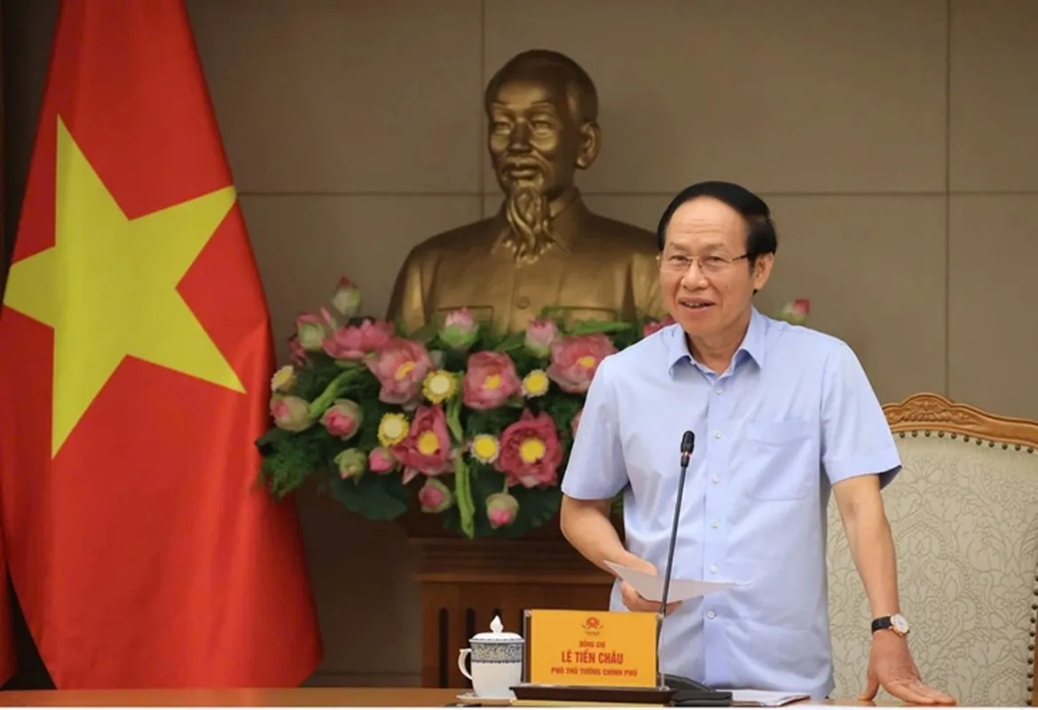 Phó thủ tướng Lê Tiến Châu phát biểu tại cuộc họp - Ảnh TTO
