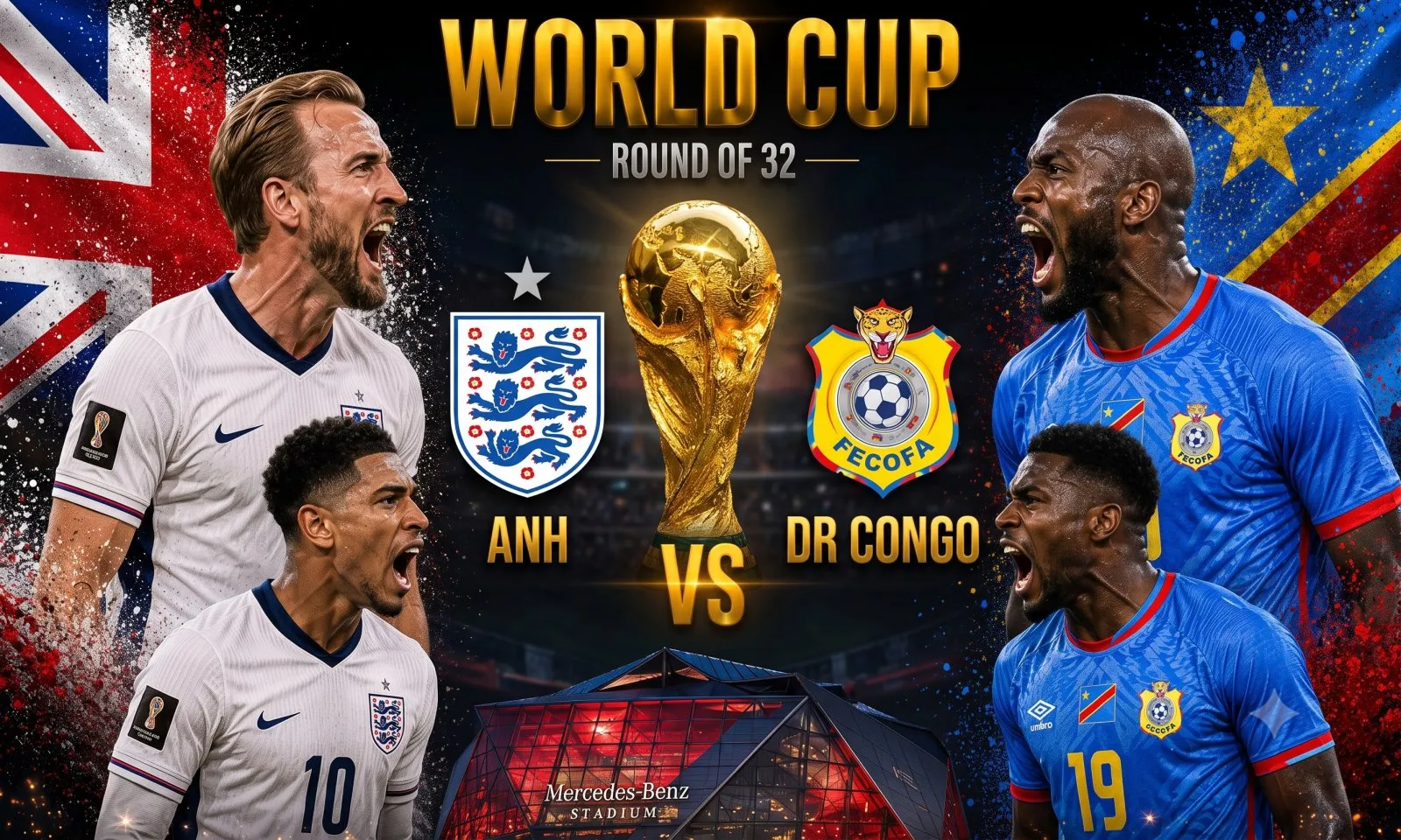 Nhận định Anh vs Congo (23h00 ngày 1/7): Xơi tái hắc mã