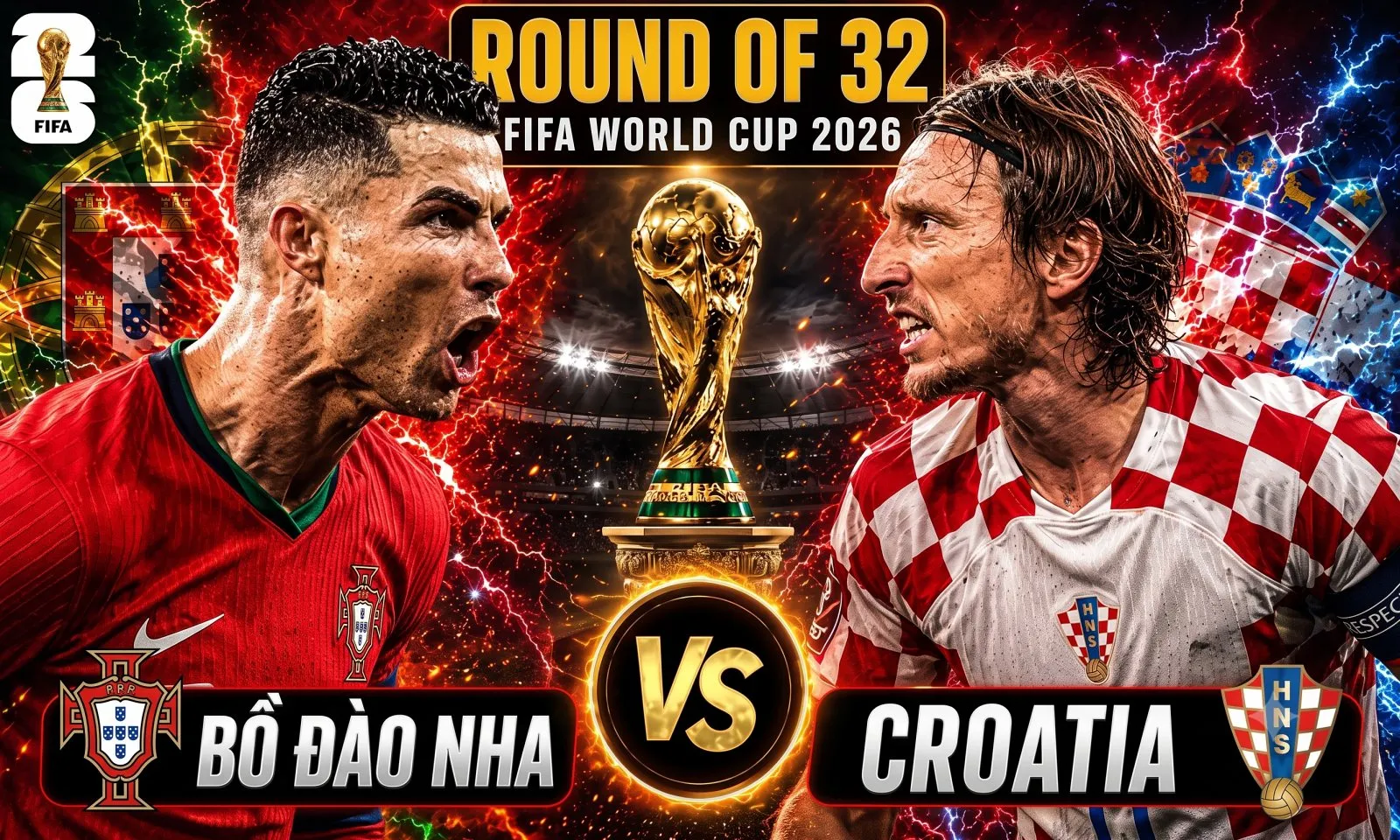 Nhận định Bồ Đào Nha vs Croatia (06h00 ngày 3/7): Ronaldo tử chiến Modric