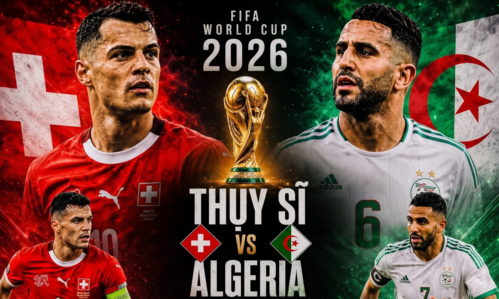 Nhận định Thuỵ Sĩ vs Algeria (10h00 ngày 3/7): Thực dụng đấu ngẫu hứng