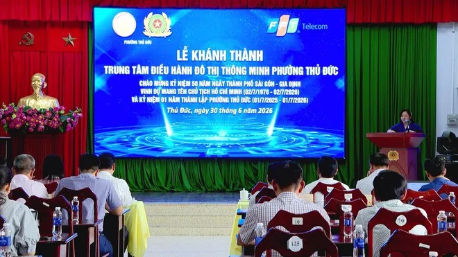 1 - UBND phường Thủ Đức khánh thành Trung tâm điều hành đô thị thông minh