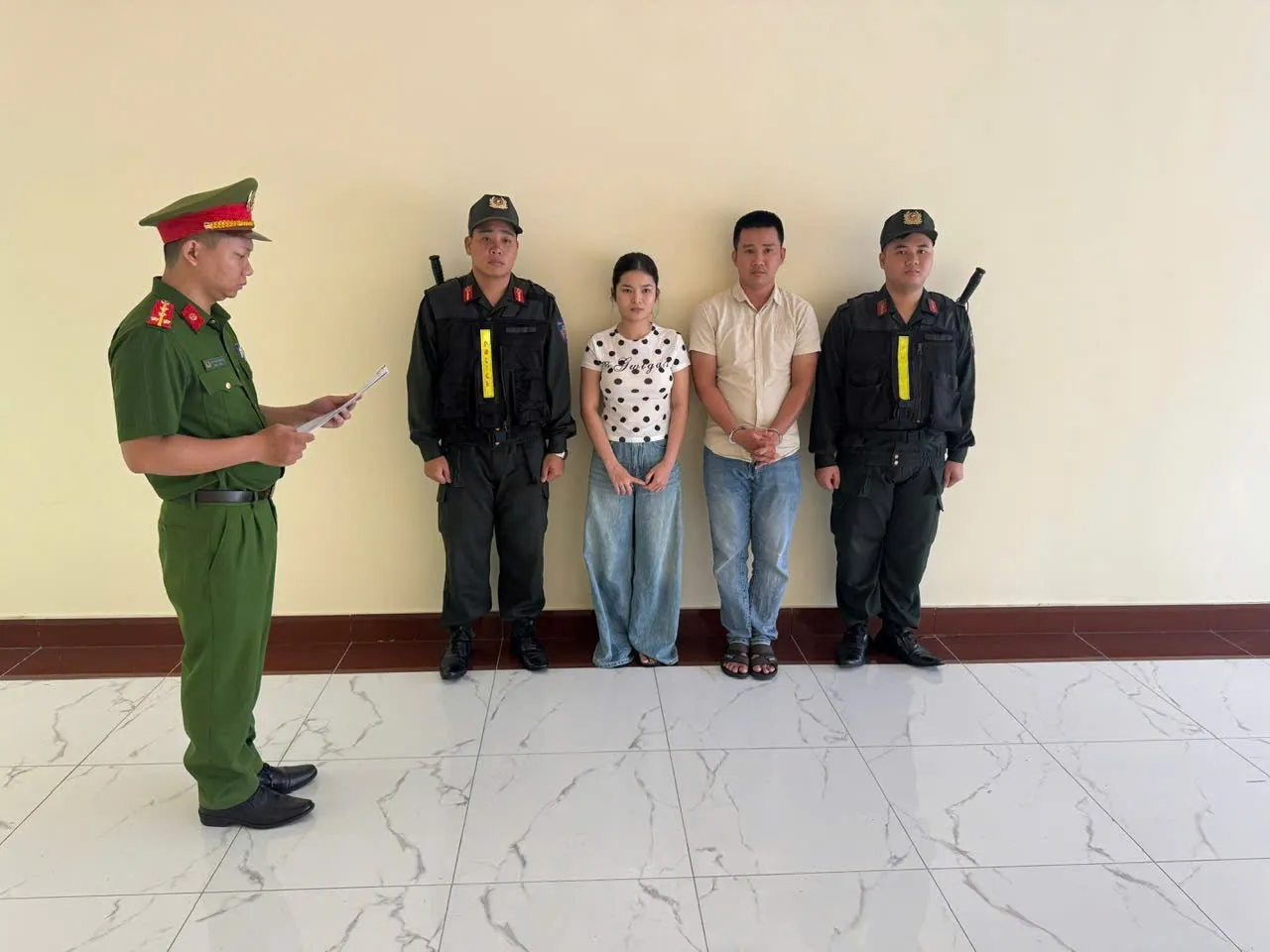 Các đối tượng bị bắt giữ