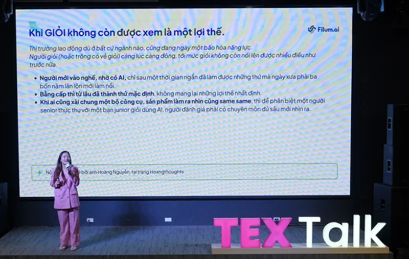 Dung Le - Business Consultant cua Filum AI trinh bay Van hanh DN trong ky nguyen AI
