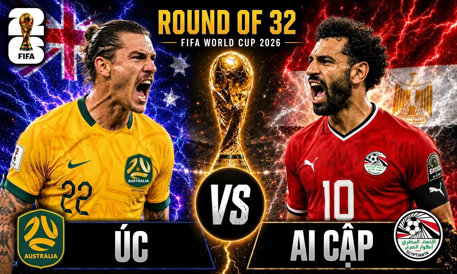 Nhận định Úc vs Ai Cập (01h00 ngày 4/7): Thành bại tại Salah