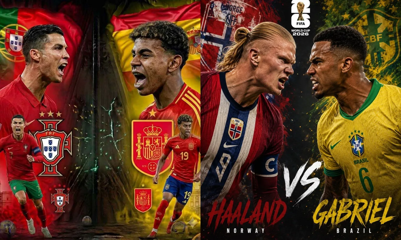 Lịch thi đấu vòng 1/8 World Cup 2026: Bồ Đào Nha vs Tây Ban Nha | Brazil vs Na Uy