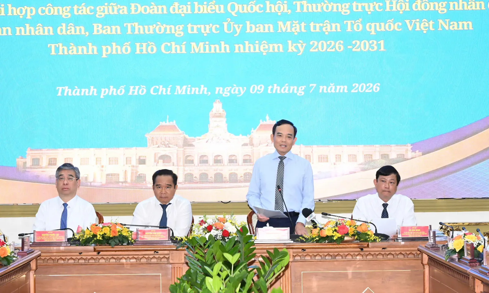 Bí thư Thành ủy TPHCM Trần Lưu Quang: Áp dụng mạnh mẽ chuyển đổi số trong công tác phối hợp giữa các cơ quan