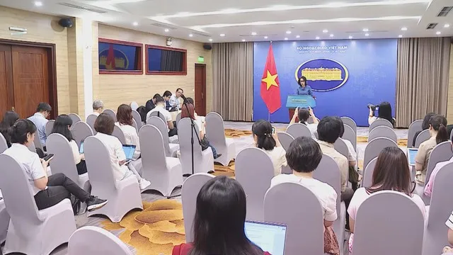 Người Phát ngôn Bộ Ngoại giao Phạm Thu Hằng thông tin tại họp báo thường kỳ ngày 9-7
