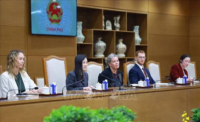 Bà Jennifer Wicks, Đại sứ Hoa Kỳ tại Việt Nam phát biểu (Ảnh: Dương Giang/TTXVN)