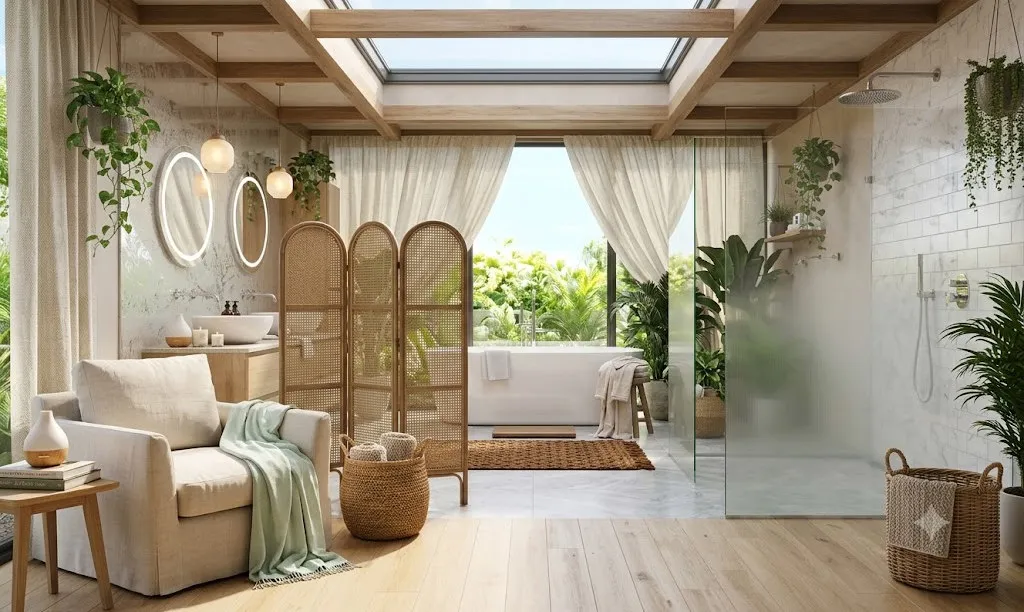 Tuyệt chiêu decor phòng tắm homestay siêu “chill” chuẩn spa