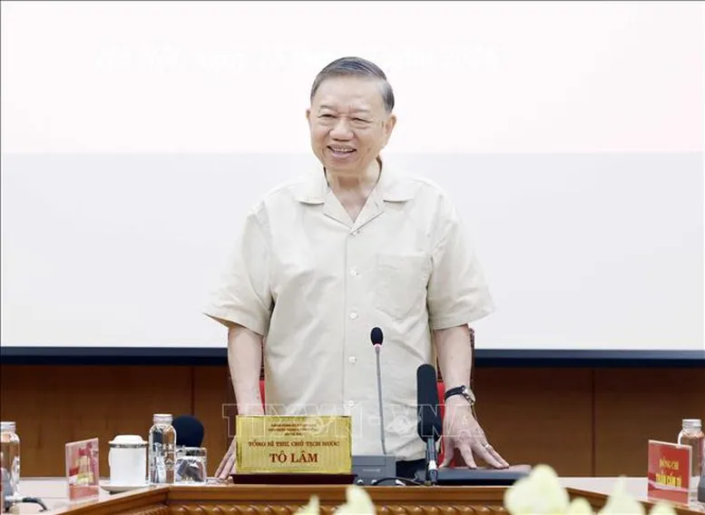 Tổng Bí thư, Chủ tịch nước Tô Lâm phát biểu chỉ đạo tại Phiên họp thứ hai Ban Chỉ đạo Trung ương về phát triển văn hóa Việt Nam - Ảnh: TTXVN Tổng Bí thư, Chủ tịch nước Tô Lâm phát biểu chỉ đạo tại Phiên họp thứ hai Ban Chỉ đạo Trung ương về phát triển văn hóa Việt Nam - Ảnh: TTXVN