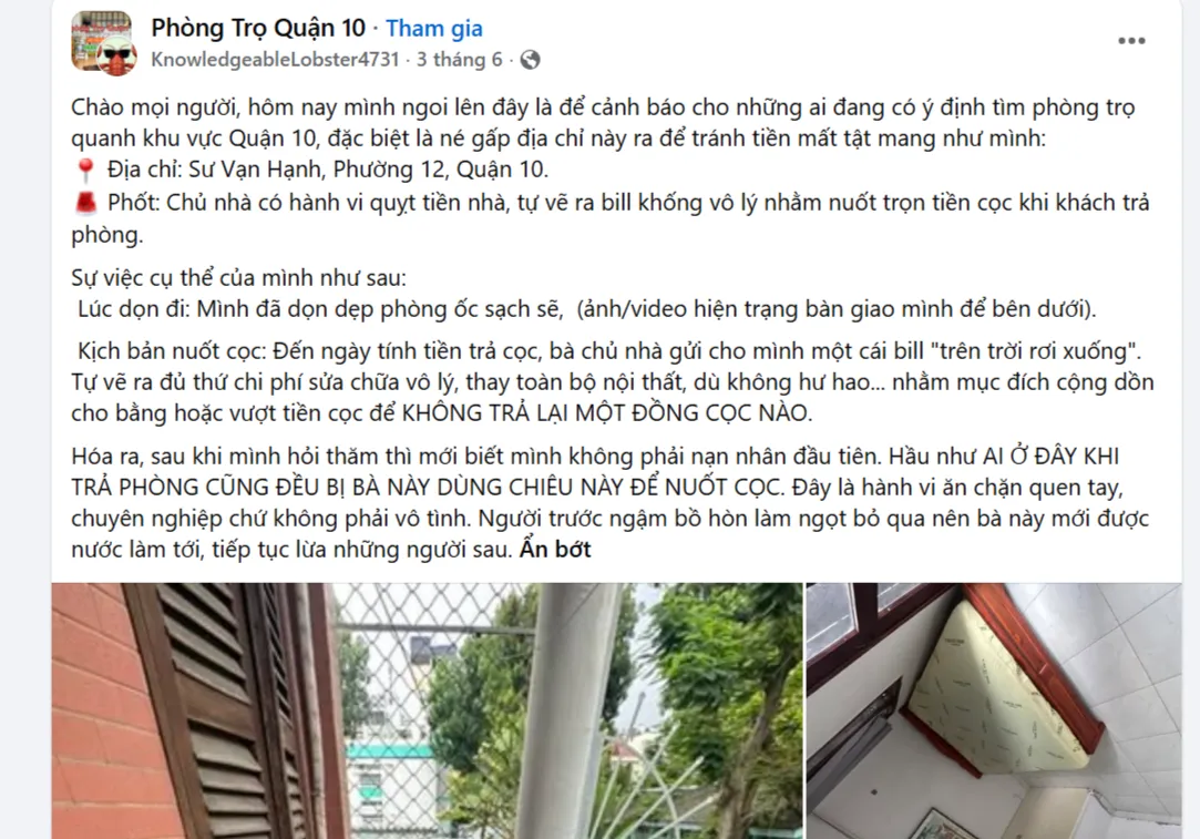 Lời cầu cứu được đăng trên mạng xã hội - Ảnh: Chụp màn hình