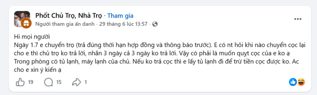 Lời cầu cứu được đăng trên mạng xã hội - Ảnh: Chụp màn hình