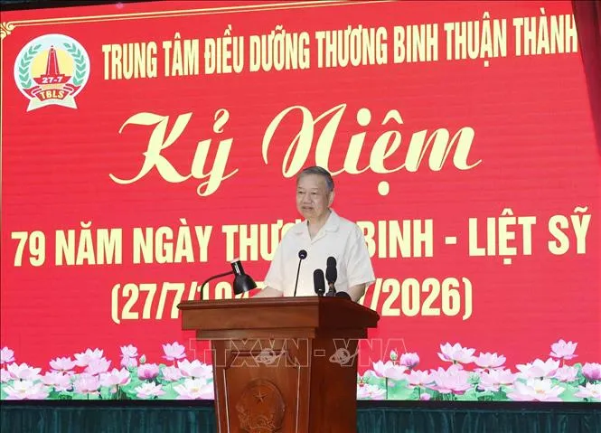 Tổng Bí thư, Chủ tịch nước Tô Lâm phát biểu (Ảnh: Thống Nhất/TTXVN)