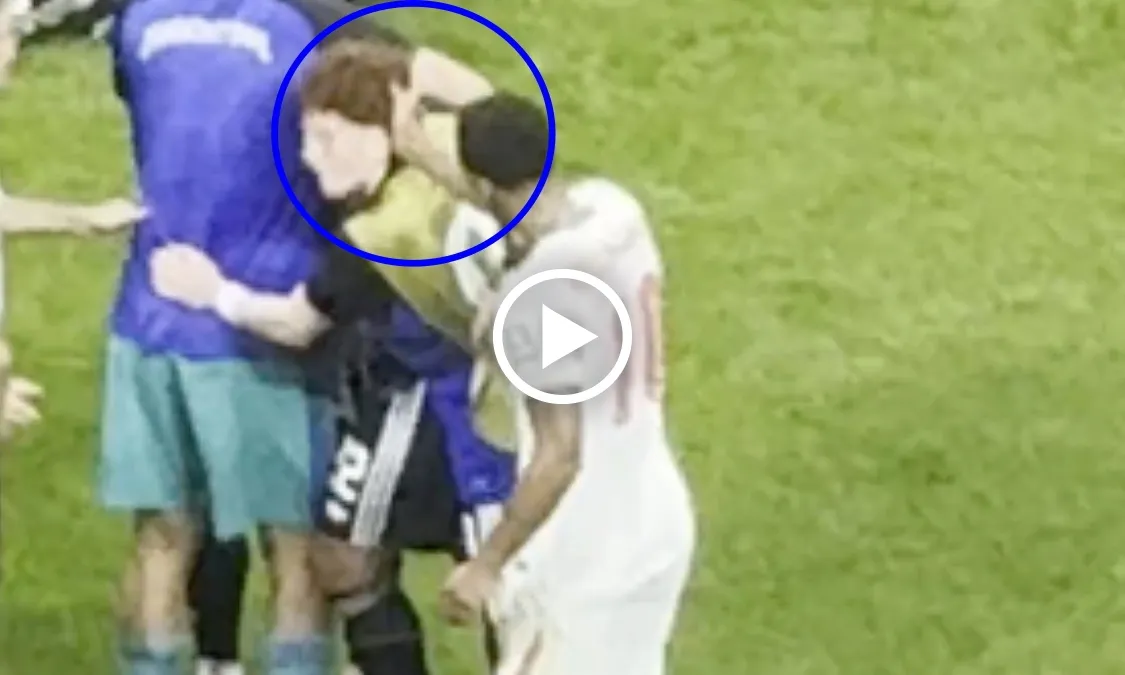 VIDEO: Bellingham đánh vào đầu cầu thủ Argentina, Messi lẳng lặng bỏ đi