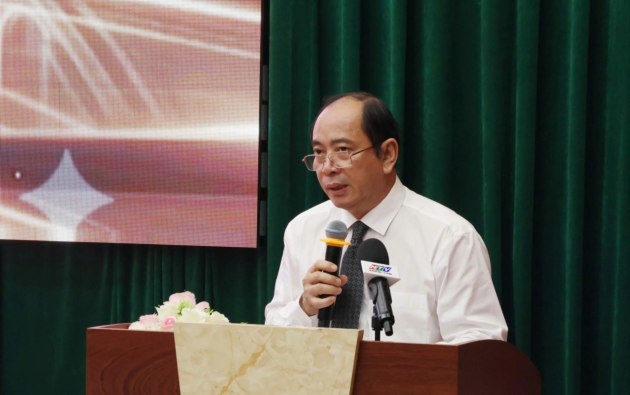 PGS-TS-BS Tăng Chí Thượng, Giám đốc Sở Y tế TPHCM phát biểu tại lễ phát động