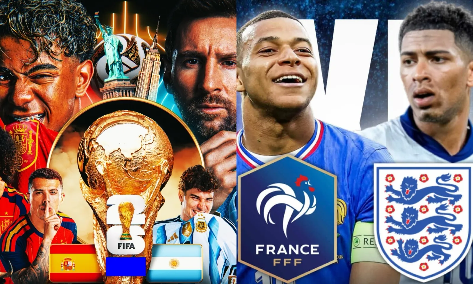 Lịch thi đấu Chung kết và Tranh hạng Ba World Cup 2026: Tây Ban Nha vs Argentina | Pháp vs Anh