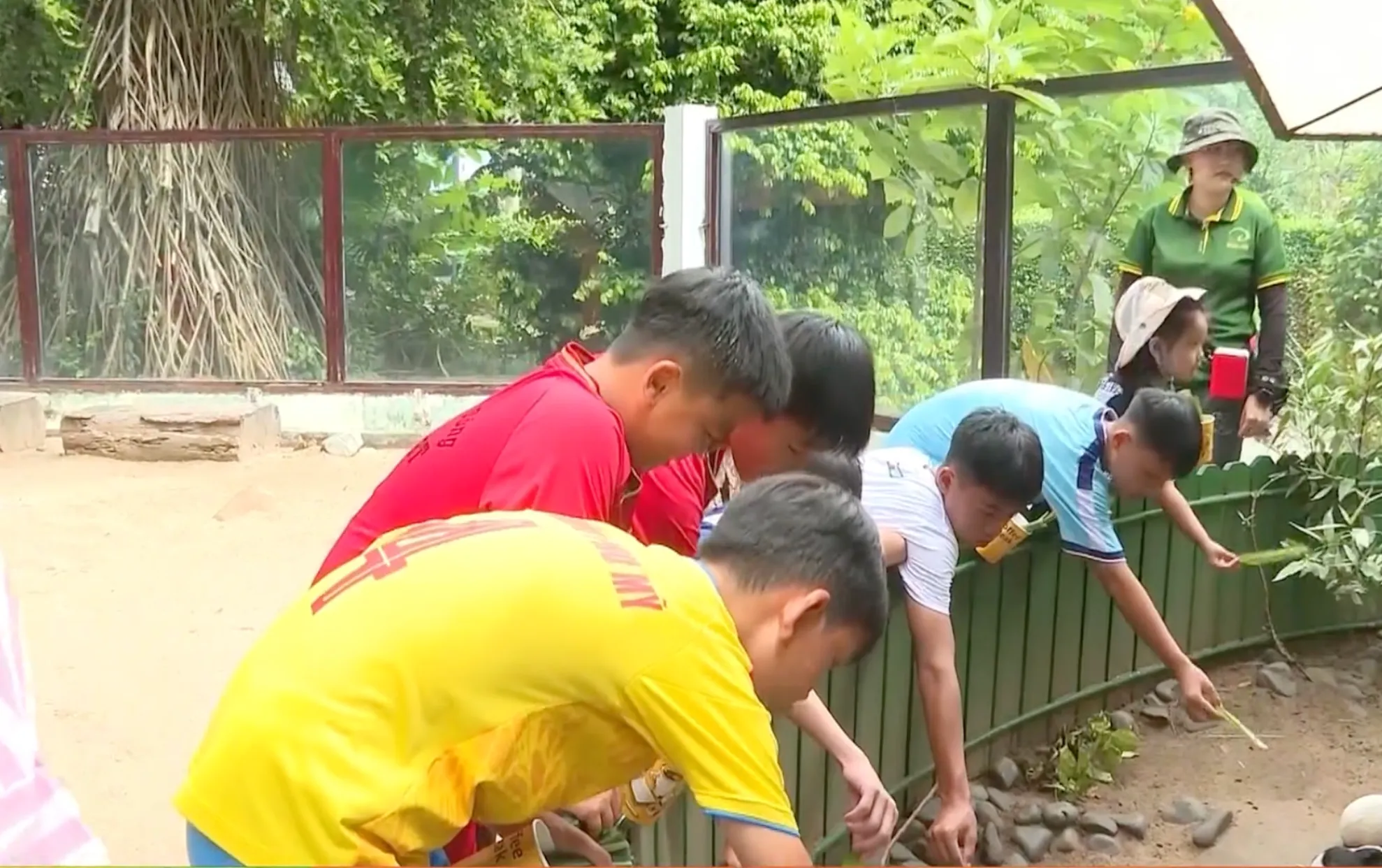 3 - Các cầu thủ nhí vui chơi tại Thảo Cầm Viên