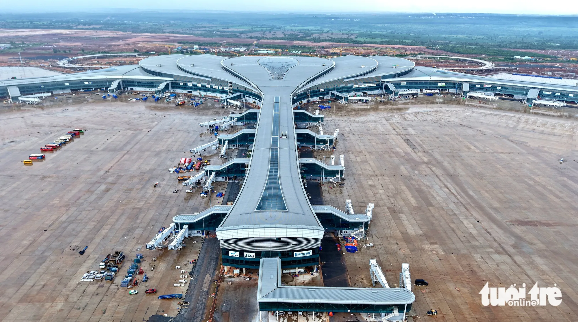 Toàn cảnh sân bay Long Thành được ghi nhận vài ngày qua - Ảnh: Thuận Văn - TTO