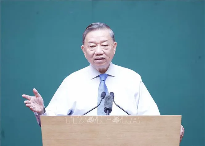 Tổng Bí thư, Chủ tịch nước Tô Lâm phát biểu (Ảnh: Thống Nhất/TTXVN) Tổng Bí thư, Chủ tịch nước Tô Lâm phát biểu (Ảnh: Thống Nhất/TTXVN)