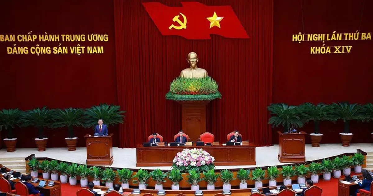 Thông cáo báo chí về ngày làm việc thứ hai Hội nghị Trung ương 3 khóa XIV