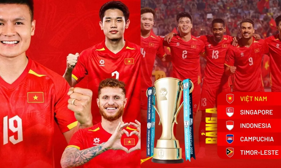 Lịch thi đấu tuyển Việt Nam ở ASEAN Cup 2026