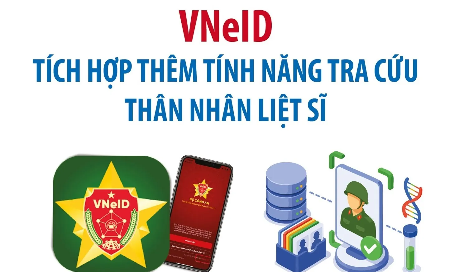 VNeID tích hợp thêm tính năng tra cứu thân nhân liệt sĩ