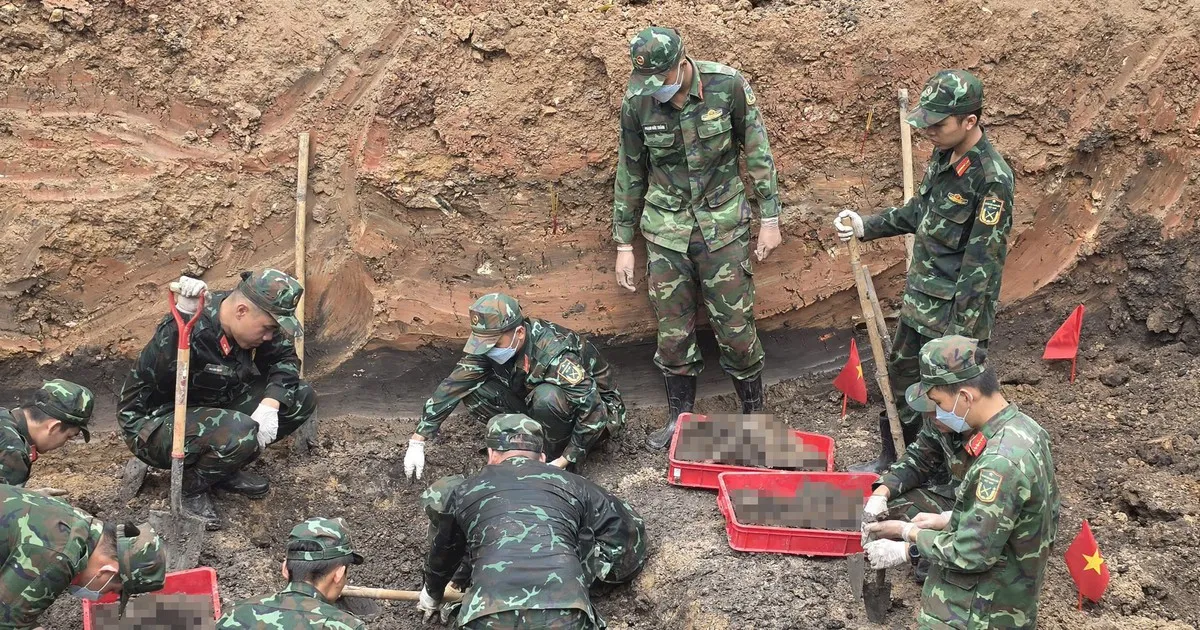 Tiếp tục phát hiện thêm hài cốt liệt sĩ tại Công viên Lê Thị Riêng