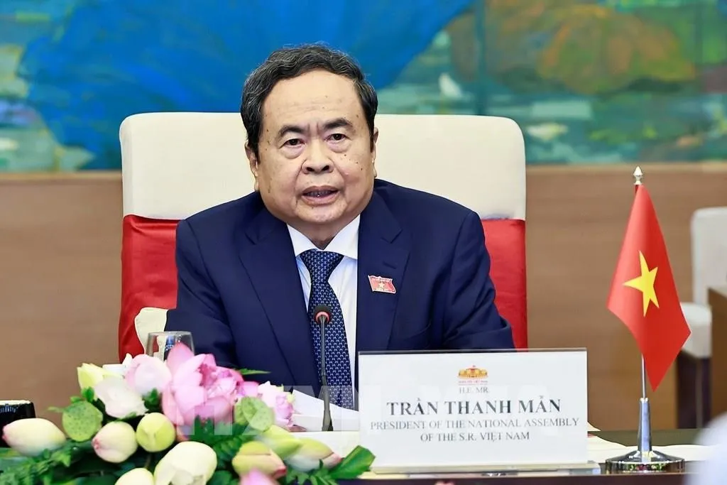 Chủ tịch Quốc hội Trần Thanh Mẫn hội đàm với Chủ tịch Quốc hội Campuchia Khuon Sudary - Ảnh 4