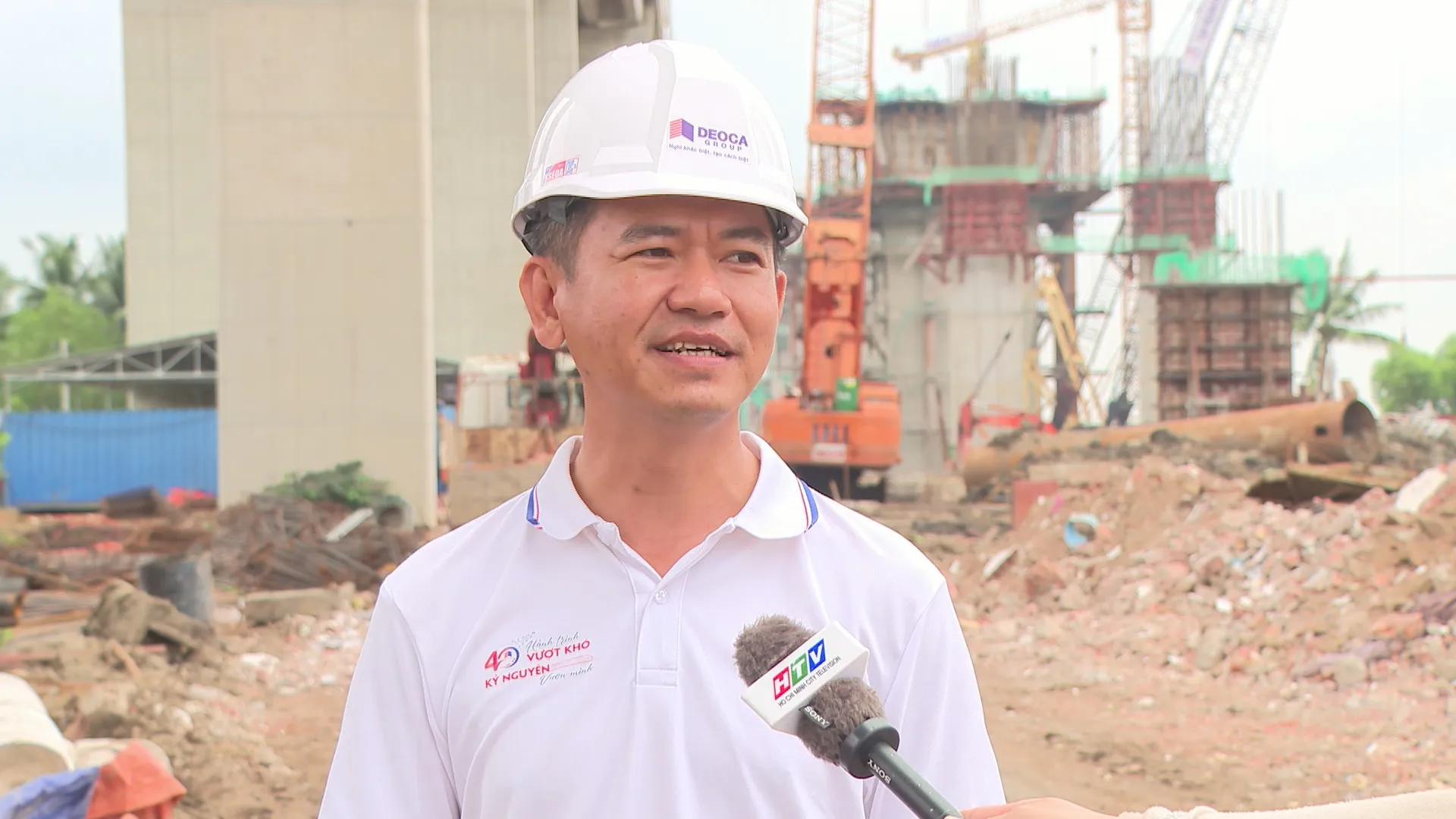 Ông Dương Duy Long - Chỉ huy trưởng, Phó Giám đốc Ban Điều hành liên danh nhà thầu Phương Thành, thi công gói thầu XL01 (Dự án mở rộng cao tốc TP. Hồ Chí Minh - Long Thành - Dầu Giây)