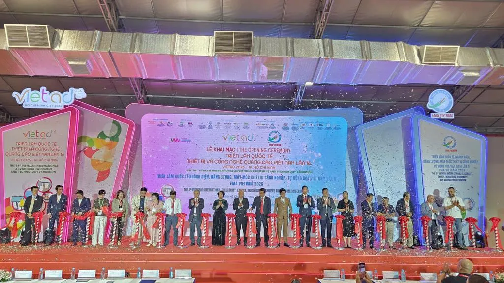 Gần 700 thương hiệu trong và ngoài nước tham gia Triển lãm quốc tế VietAd và EMA Vietnam 2026