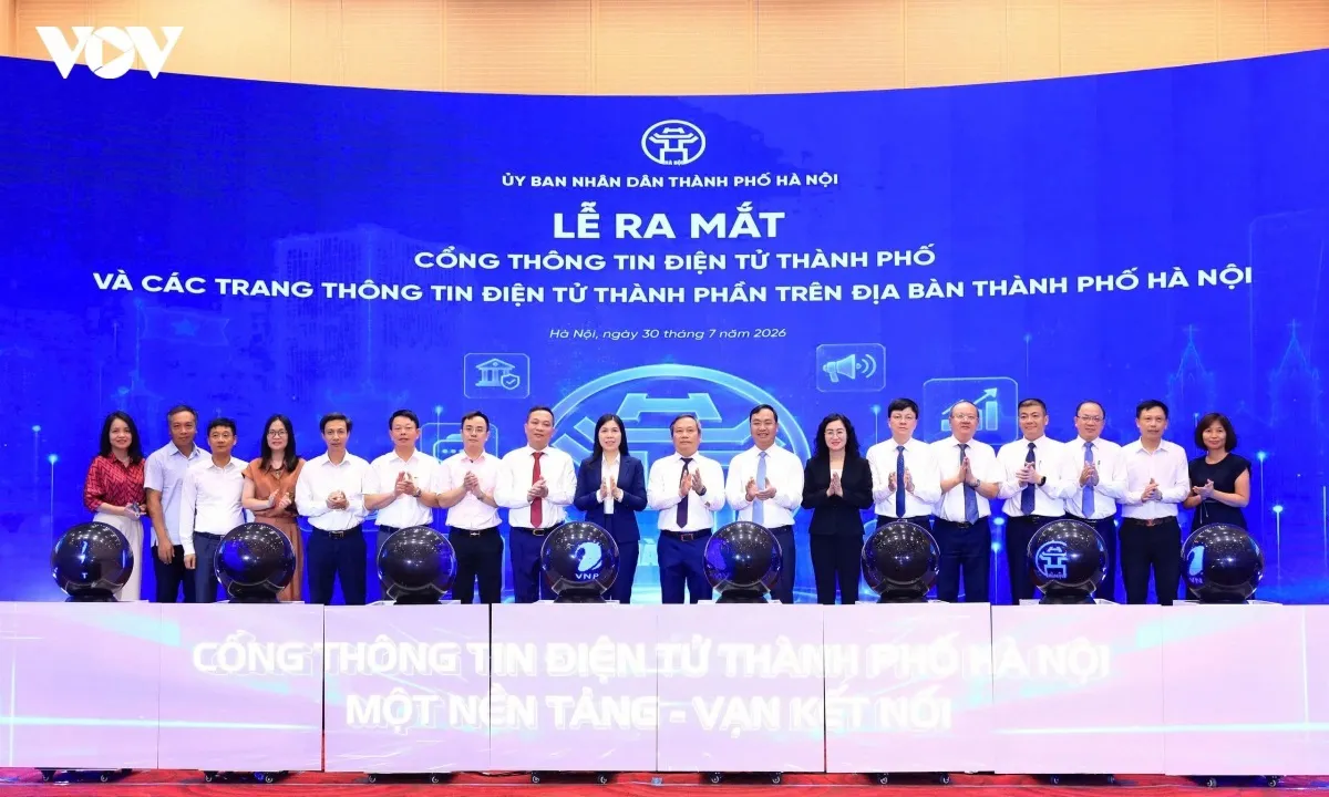 Hà Nội ra mắt Cổng Thông tin điện tử thành phố