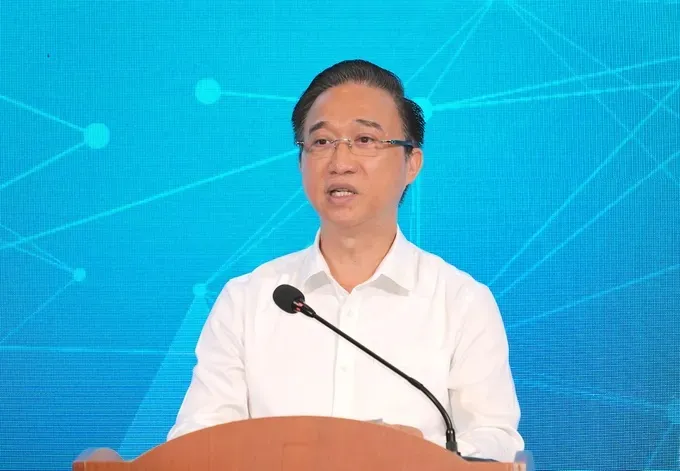 Phó Bí thư Thành ủy TP. Hồ Chí Minh Đặng Minh Thông phát biểu tại hội nghị 