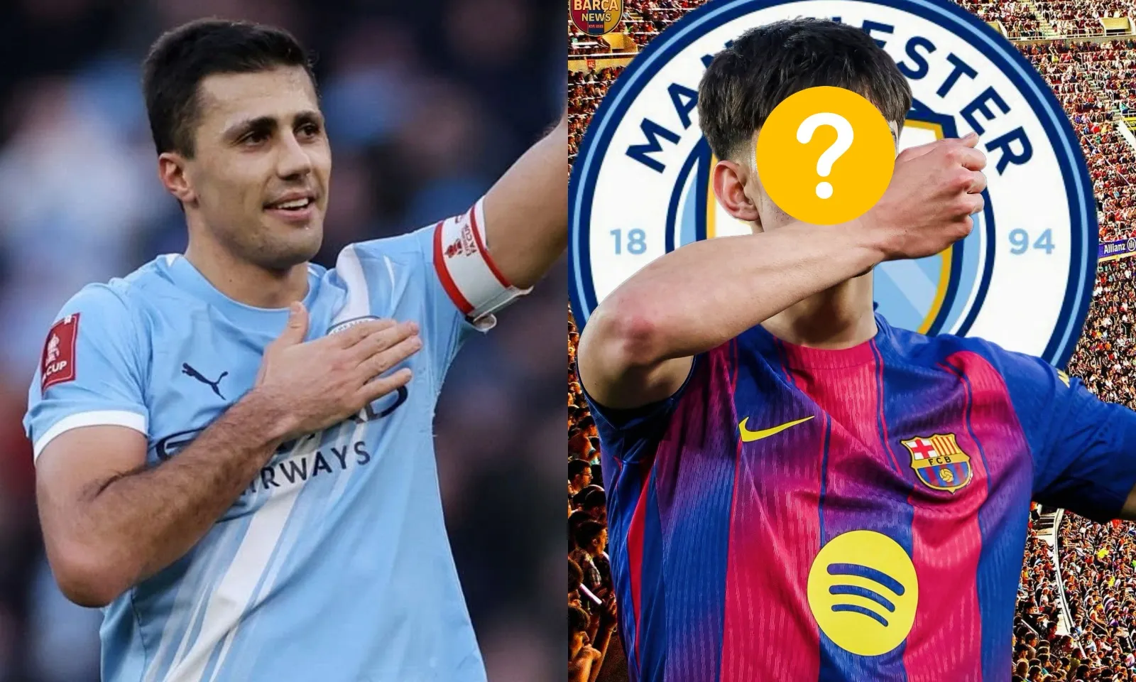 Man City chọn ngọc quý Barca kế thừa Rodri