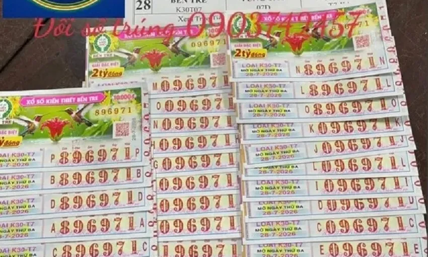 5 người ở TP. Hồ Chí Minh trúng 5,2 tỷ xổ số miền Nam