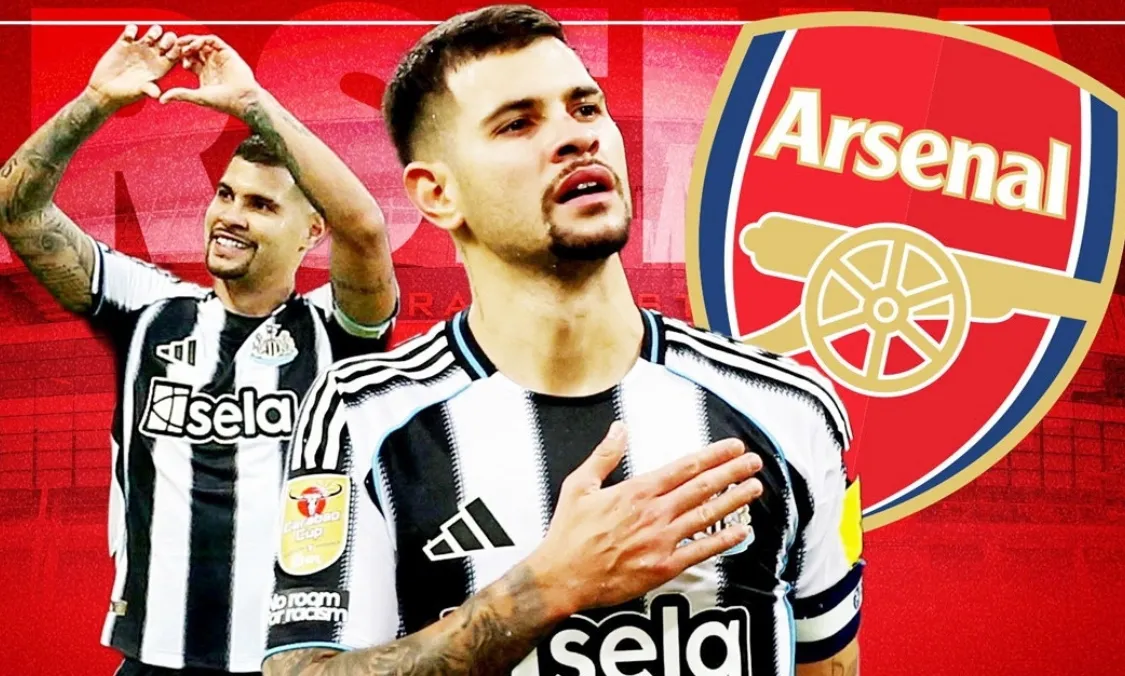 Phi vụ Bruno Guimaraes sinh biến, Arsenal mừng thầm