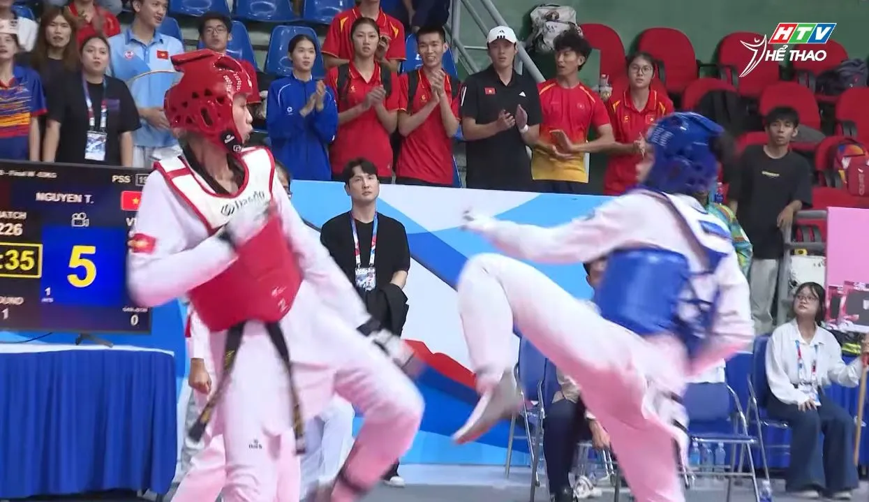 Nguyễn Thị Loan và Bạc Thị Khiêm góp công mang về hai HCV, giúp Taekwondo Việt Nam khép lại giải đấu với vị trí nhất toàn đoàn-h3