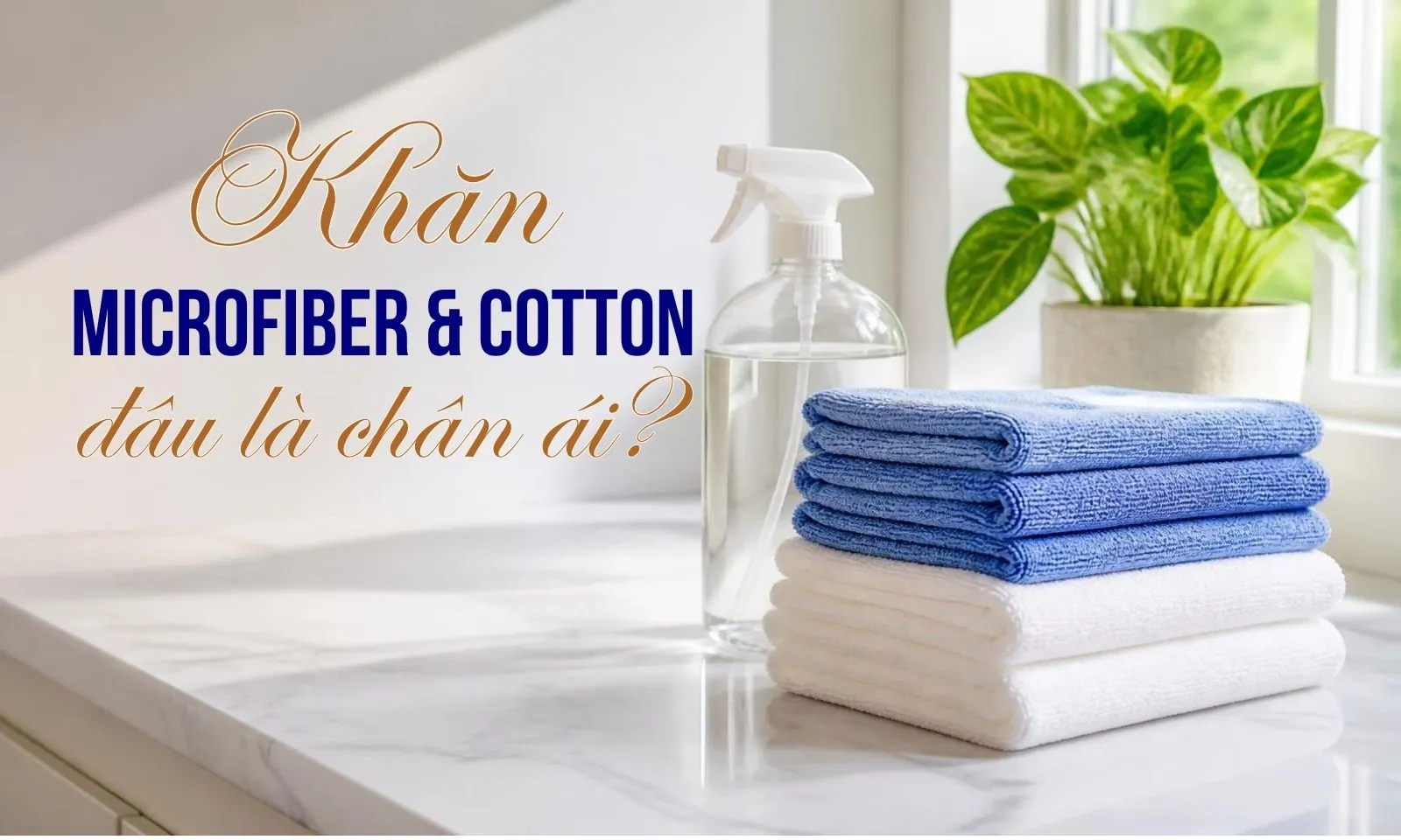 Khăn Microfiber và khăn Cotton: Lựa chọn nào tốt nhất để dọn dẹp nhà cửa?