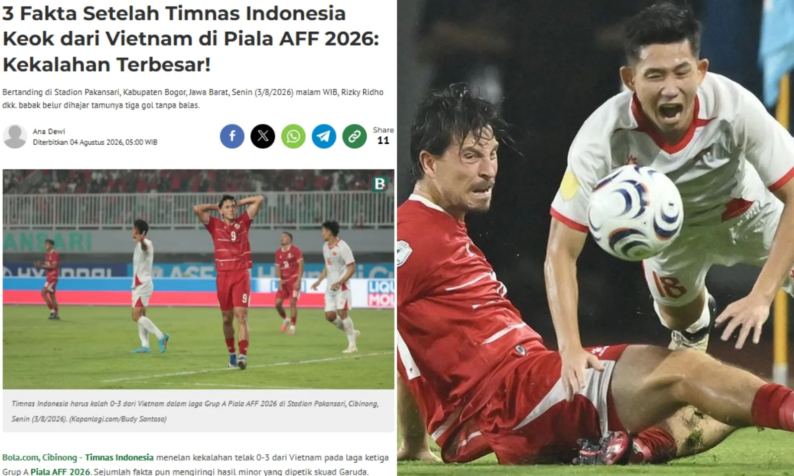 Báo Indonesia cay đắng: Việt Nam mạnh thật còn chúng ta chỉ là hổ giấy