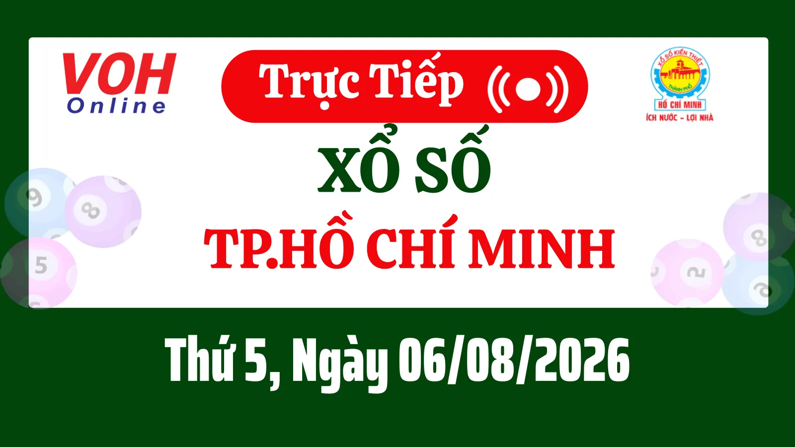 XSHCM 3/8 - Kết quả xổ số TP.HCM hôm nay thứ 2 ngày 3/8/2026