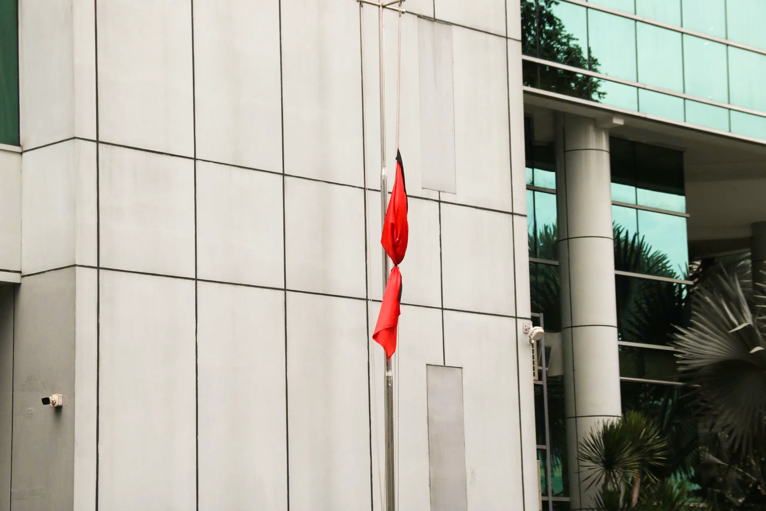 TP. Hồ Chí Minh treo cờ rủ Quốc tang tưởng niệm Chủ tịch Quốc hội Lào - Ảnh 12. TP. Hồ Chí Minh treo cờ rủ Quốc tang tưởng niệm Chủ tịch Quốc hội Lào - Ảnh 12.