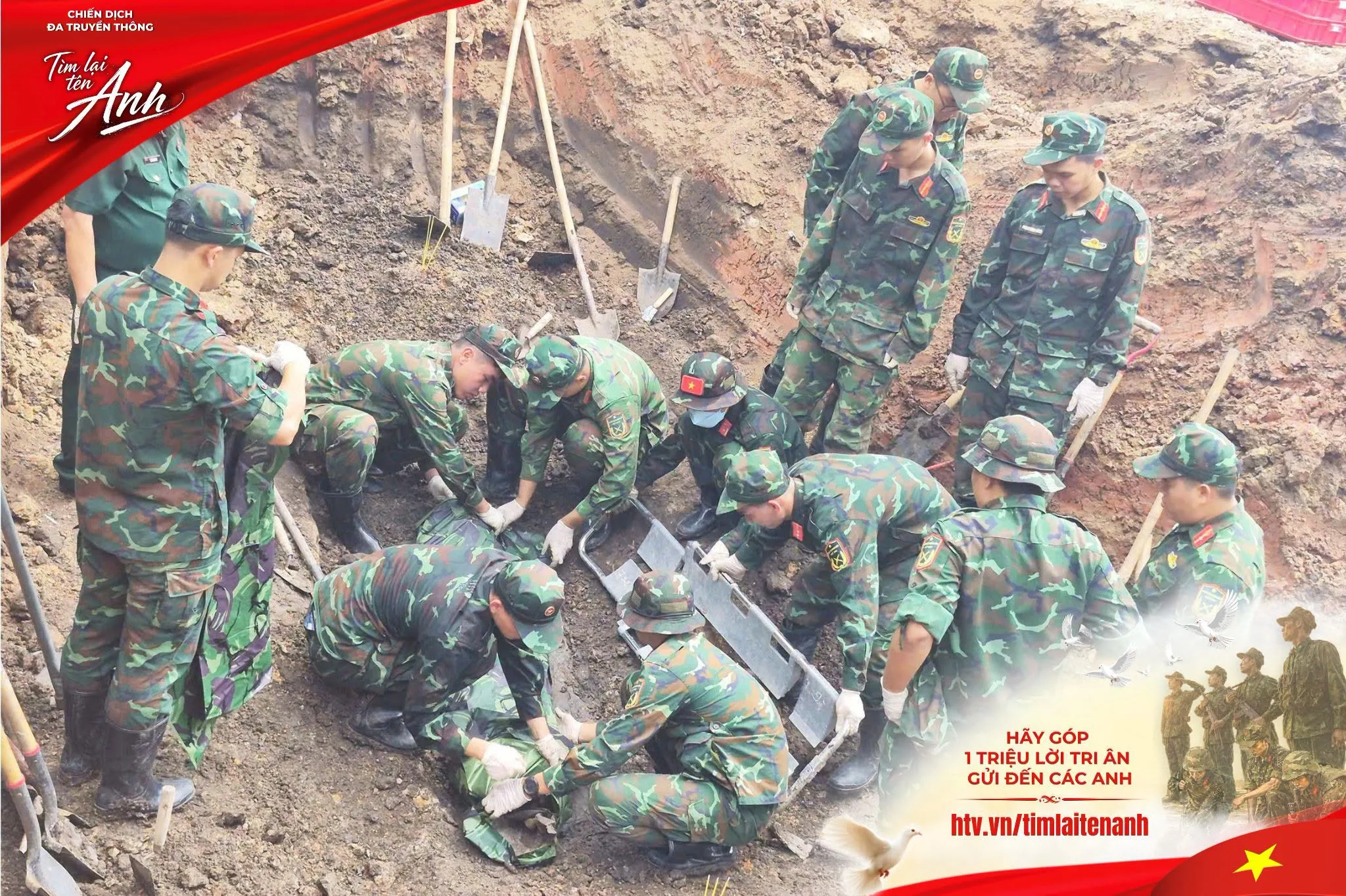 Phát hiện, quy tập thêm 25 bộ hài cốt liệt sĩ tại Khu B và 09 bộ di vật kèm theo  - Ảnh 1.