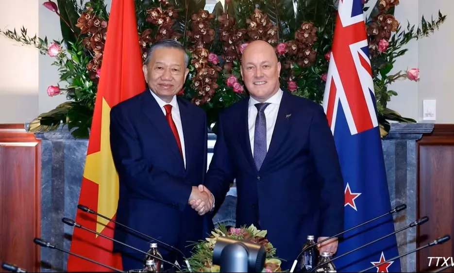 Tổng Bí thư, Chủ tịch nước Tô Lâm hội đàm với Thủ tướng New Zealand Christopher Luxon