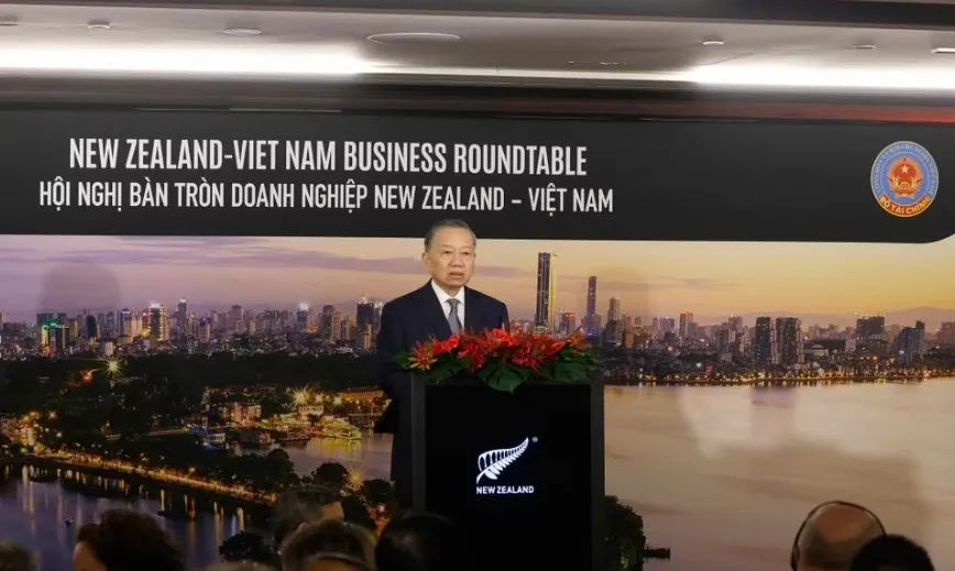 Tổng Bí thư, Chủ tịch nước Tô Lâm dự Hội nghị bàn tròn Doanh nghiệp New Zealand-Việt Nam