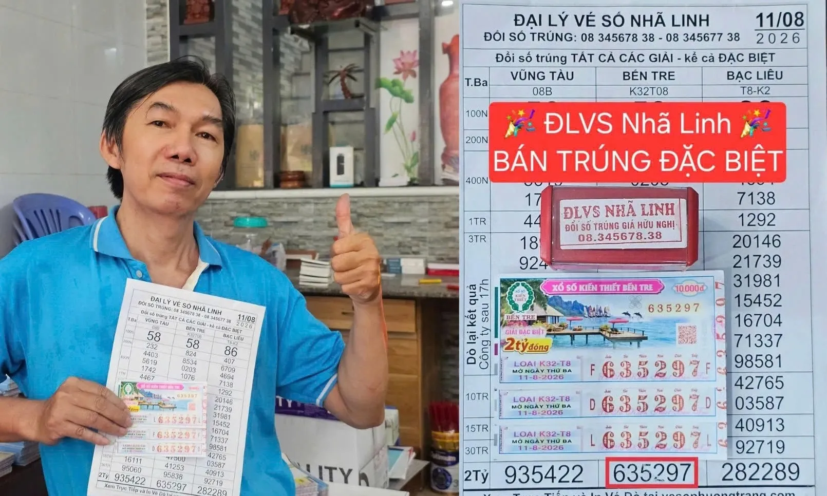 Vợ chồng ở TP. Hồ Chí Minh trúng độc đắc 6 tỷ xổ số miền Nam