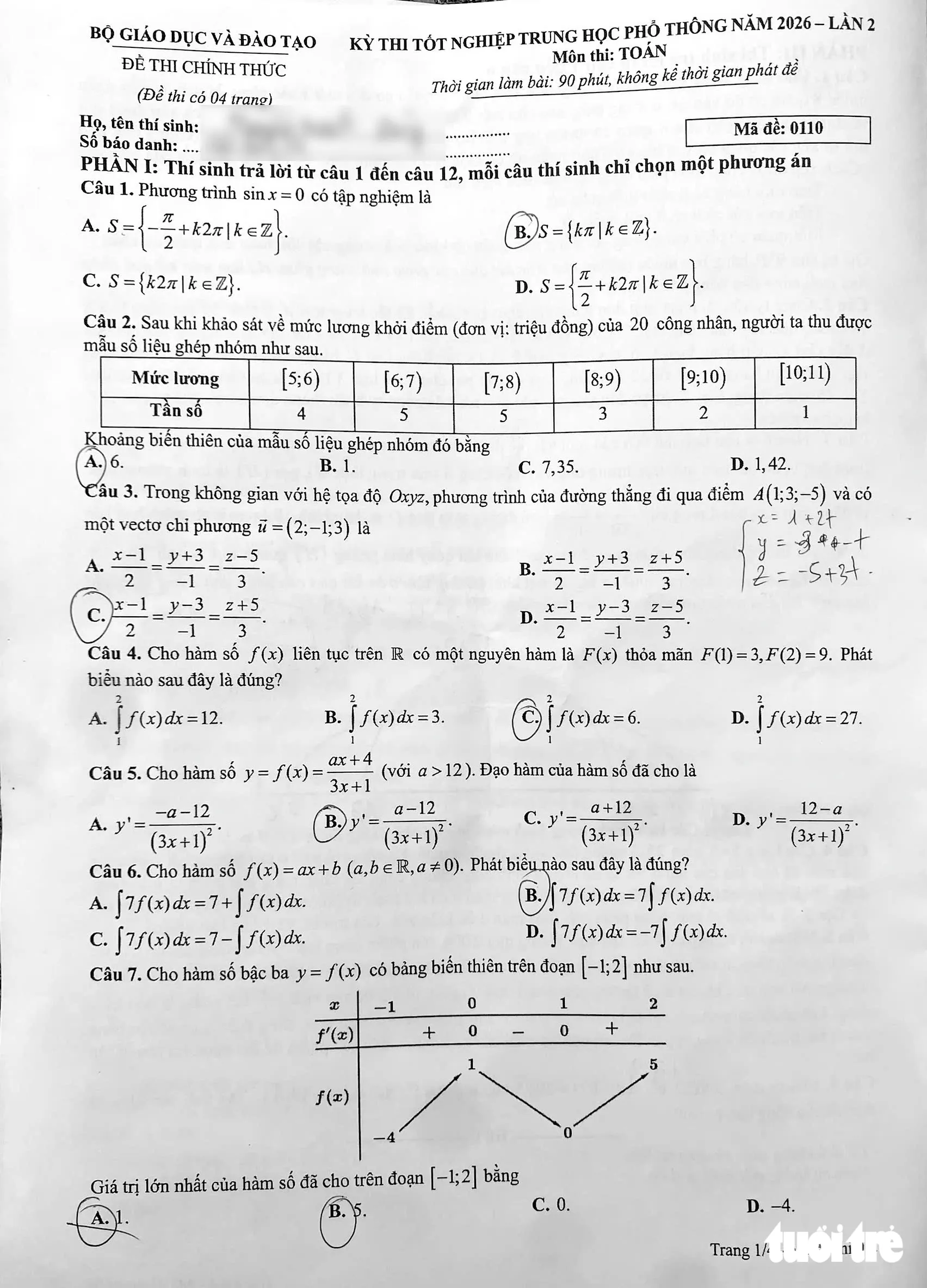 Đề toán thi lại tốt nghiệp-h1