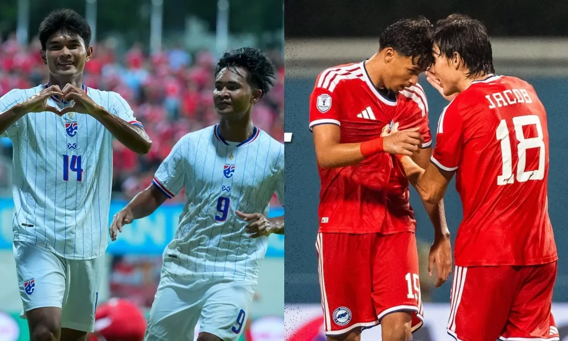 Tuyển Thái Lan vùi dập Singapore trên sân khách, đặt một chân vào Chung kết ASEAN Cup
