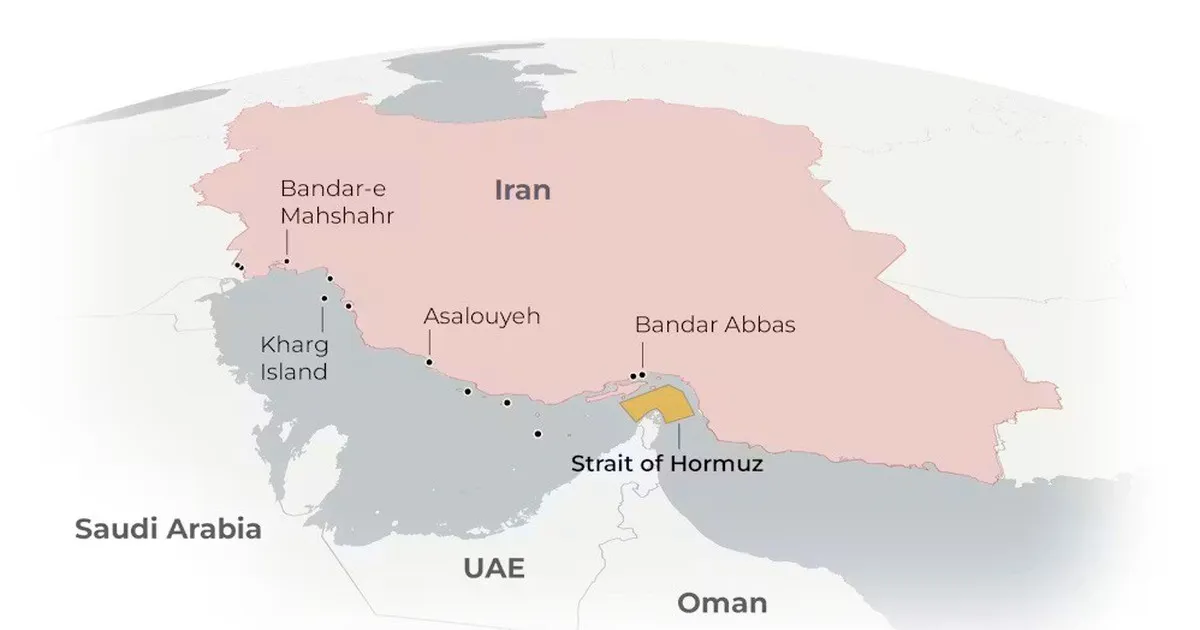 Iran và Oman đạt thỏa thuận các tuyến hàng hải qua eo biển Hormuz