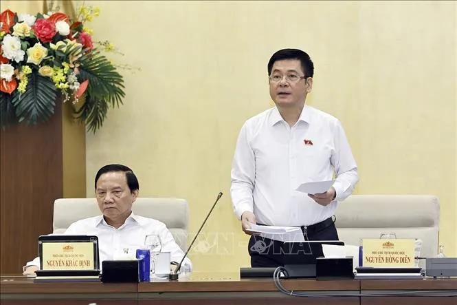 Phó Chủ tịch Quốc hội Nguyễn Hồng Diên phát biểu (Ảnh: Doãn Tấn/TTXVN) Phó Chủ tịch Quốc hội Nguyễn Hồng Diên phát biểu (Ảnh: Doãn Tấn/TTXVN)