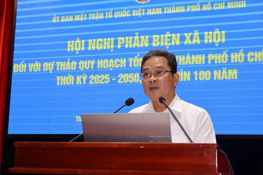 Ông Phạm Minh Tuấn, Phó Chủ tịch Ủy ban MTTQ Việt Nam TP. Hồ Chí Minh - Ảnh: Kim Anh