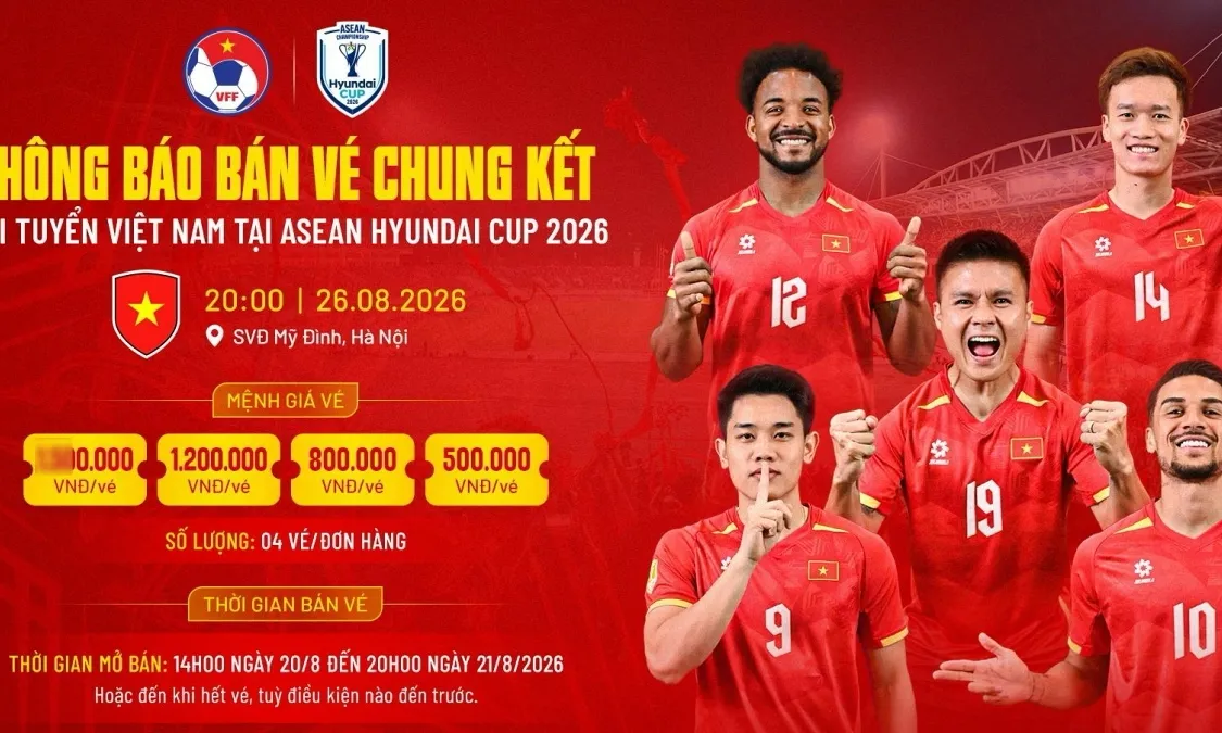 Giá vé Việt Nam vs Thái Lan ở Chung kết ASEAN Cup 2026 đắt thứ ba lịch sử